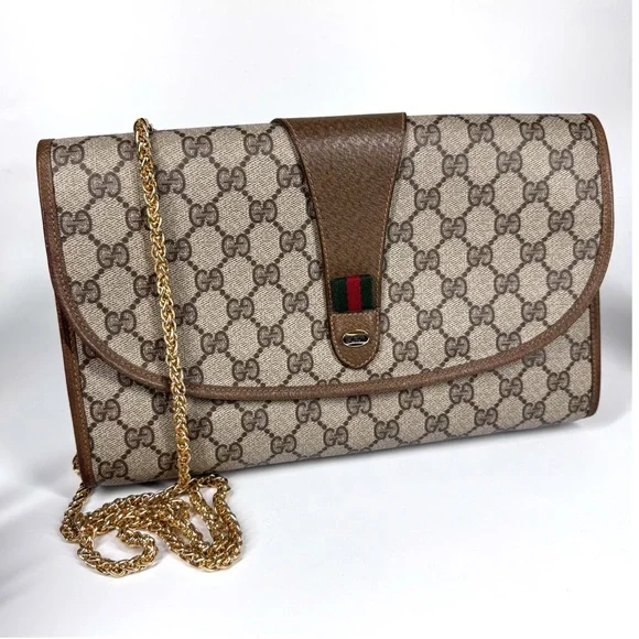 Gucci Large Ophidia Sherry Line Supreme GG Monogram Clutch/crossbody bag - Picture 16 of 16
